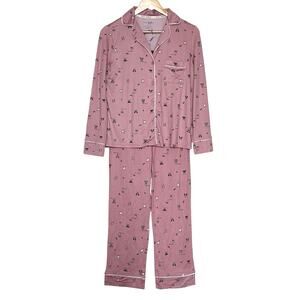 Rae Dunn PJ’s with Pocket Lila’s Dogs and Paws Size Small New With Tags